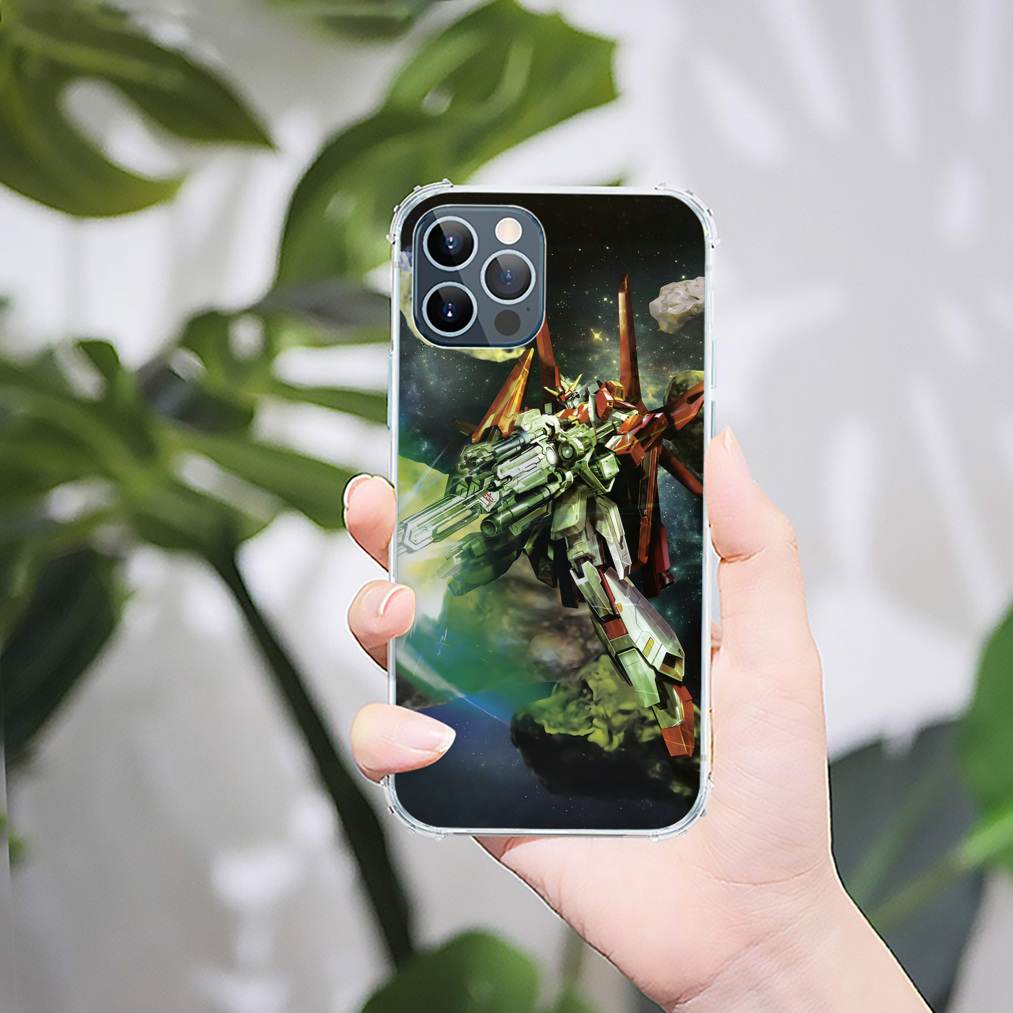 （画像用） 機動戦士ガンダム Mobile Suit Gundam 【iPhone 12シリーズ対応】透明スマホケース（クリアソフトケース）